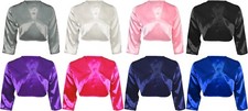Dressy Satin Bolero Shrug Top