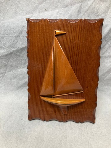 Vintage wooden sloop model - sloop, 1/2