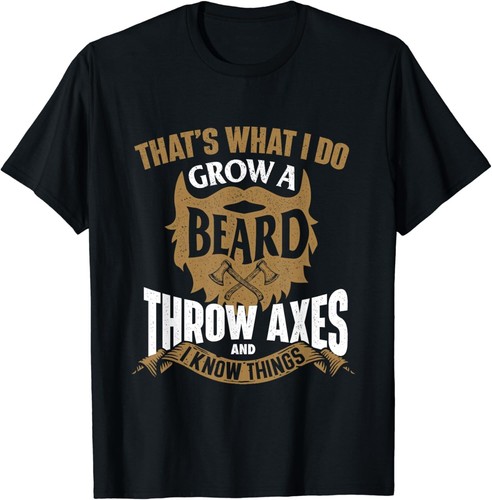Grow beard throw axes axe - beard,