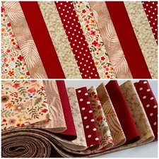 10 100% cotton fabric strips