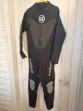 Mens B-Square Aquasport Black Full Length Thick Water Sport Wetsuit Surfing Med 