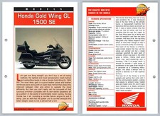 Honda Gold Wing GL 1500 SE - Models - Mega Bikes Hachette Card