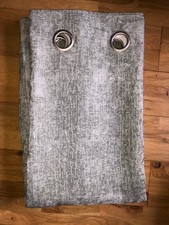 NEXT Heavyweight Chenille SAGE GREEN eyelet SINGLE / DOOR CURTAIN  168x229 CM