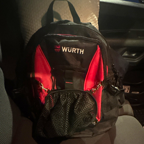 Würth tool backpack black red - würth, black/red