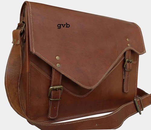 Leather vintage messenger - leather,