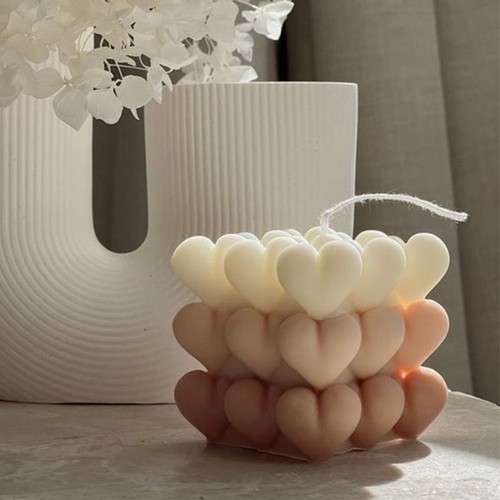 Heart shaped candle - candle, mould