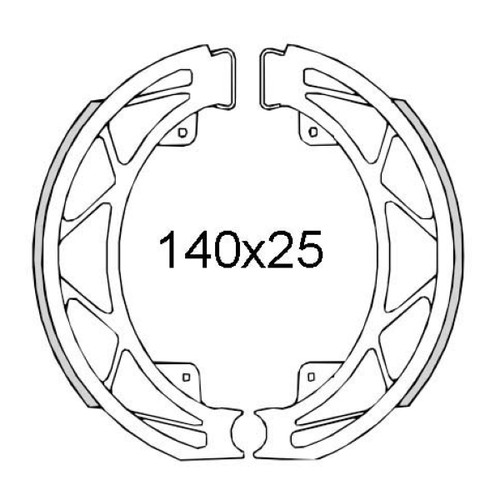 Rear brake pads - rear, piaggio