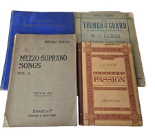 Antique/vintage Music Books x 4, piano scores Bach Mezzo-Soprano