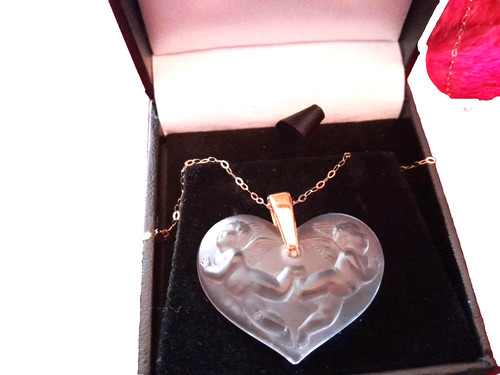 Lalique heart 9ct - heart, gold