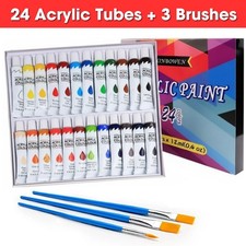 ACRYLIC PAINT SET TUBE 24 x