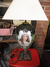 19thc oil lamp electric - 19thc,