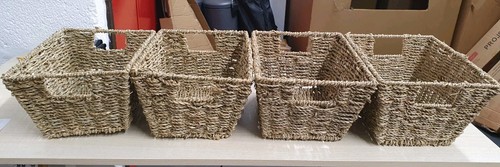 Seagrass storage baskets set - seagrass, 4
