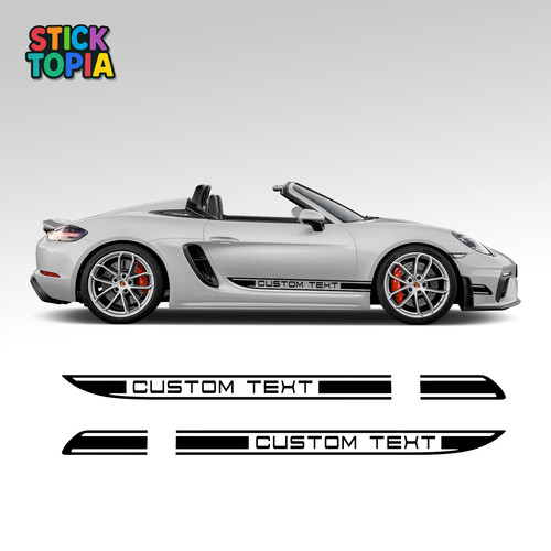 Porsche side stripe decals - porsche,
