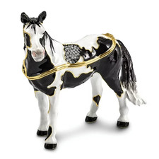 Bejeweled Paint Horse Trinket
