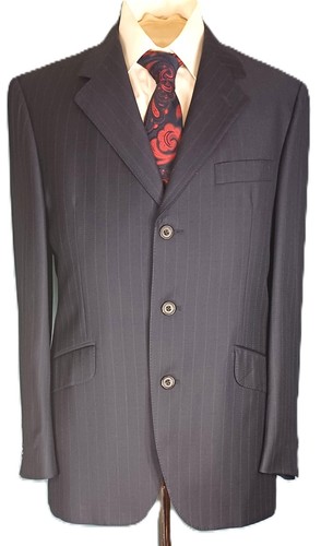 Aquascutum pinstripe suit blue - aquascutum,
