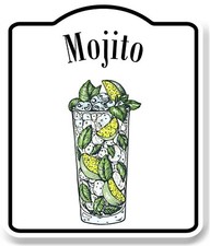 Mojito Cocktail Bar Sign WB