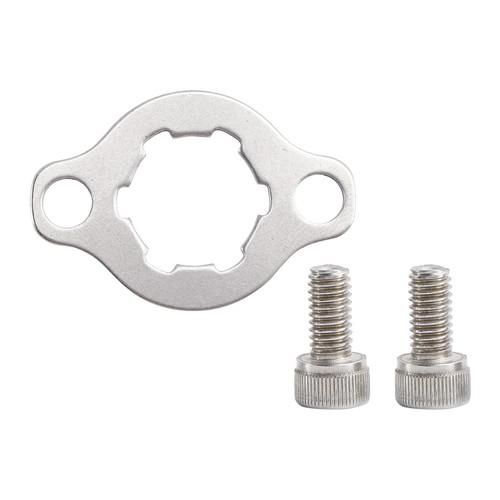Front sprocket retainer plate - front,
