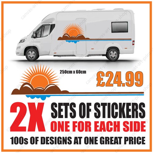 Motorhome graphics caravan - motorhome,