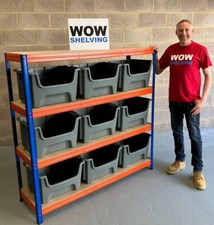 Large Stacking Pick Bin Kits Racking Bins Tubs Shelving Storage Garage Workshop