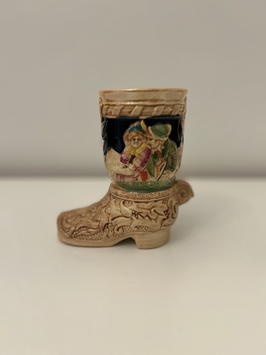 Vintage ceramic boot - vintage, hand