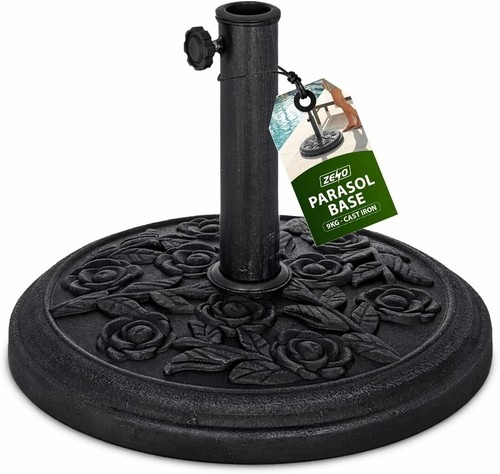 9kg cast iron parasol base - 9kg,