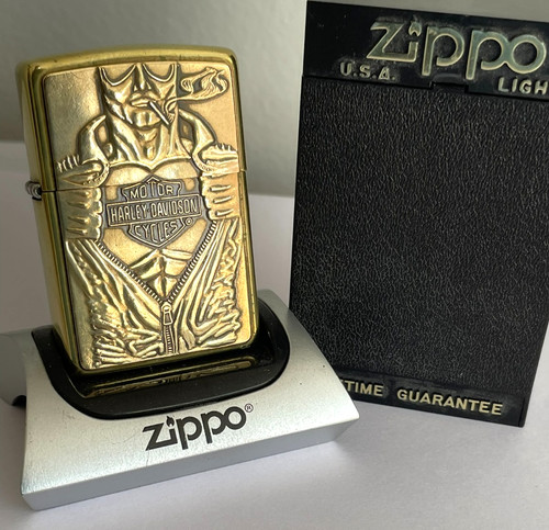 Brass zippo lighter - zippo,