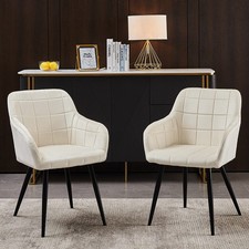 2X  Dining Chairs Velvet