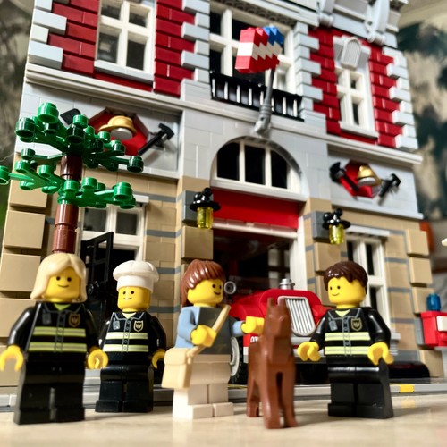 Lego modular fire - modular:, brigade