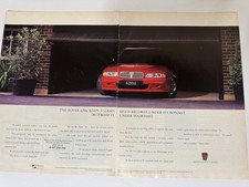 Original 1995 Rover 600 620 ti Magazine Advert Poster Man Cave Frame Ready Retro