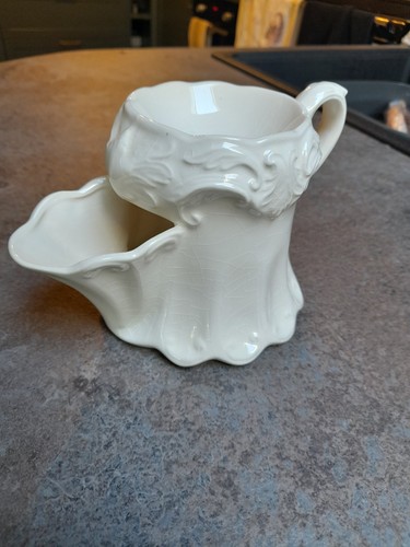 Vintage cream ornate shaving - vintage,