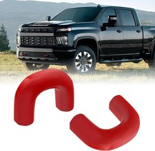 Tow Hook Covers for 2500/3500 HD 2020-2025, Hitch Cover Front Tow Hooks Red