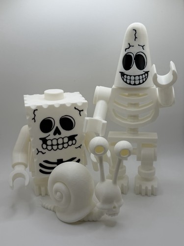Skeleton spongebob patrick - skeleton, &