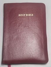 Holy Bible French Morrocan Leather King James Cambridge University Press Red