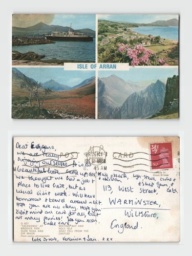 Vtg isle arran multi - of, multi-view