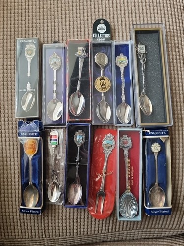 Souvenir tea spoons from - 12,