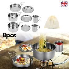 8x Camping Hiking Cookware