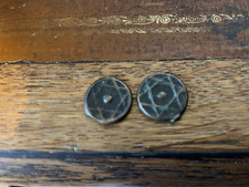 2 small jewish / moroccan coin ( star of david ) with wear