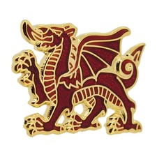 Welsh Dragon Lapel Pin Badge