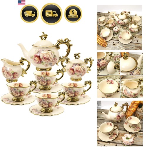 Tea set pieces porcelain - set, 15