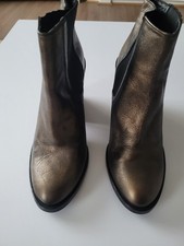Zara Metalic Ankle Shoes Size 5