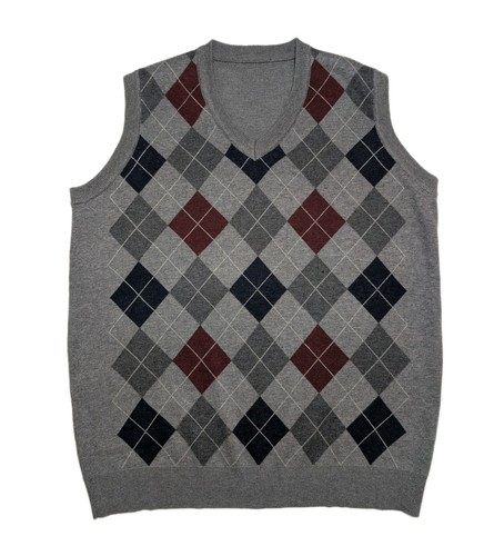 Vintage argyle sweater - sweater, vest