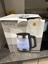 Salter 1.7 L Glass Electric Kettle - Black/Silver (EK5078IR)