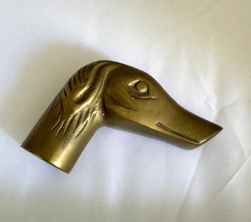 Vintage solid brass greyhound - solid,