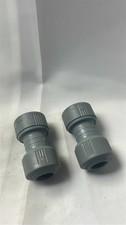 X2 Hepworth Hep2o HD1/15 - 15mm Straight Connectors Grey New Other FREE DELIVERY