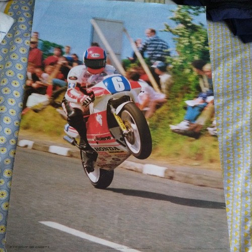 Steve hislop poster 1989 - hislop, tt