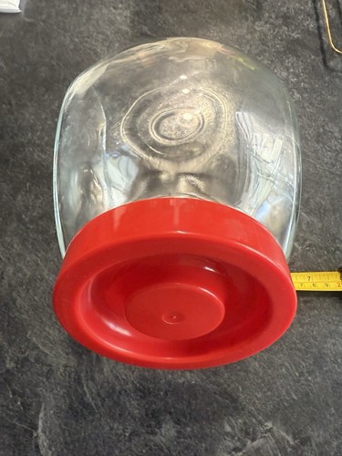 Glass cookie jar - cookie,