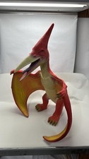 Large 19” Pteranodon Dinosaur Figure Toy – Red & Yellow Prehistoric Model