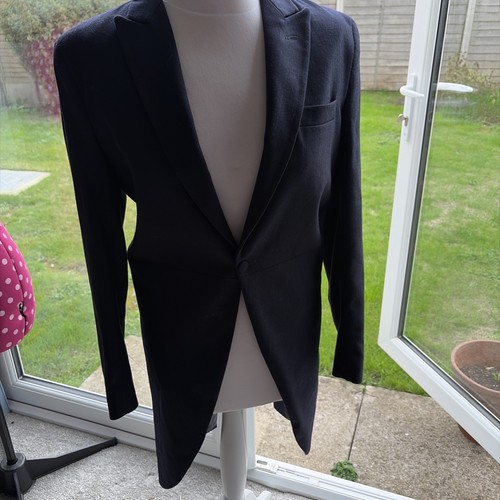 Cute navy chest wool - navy, 32”