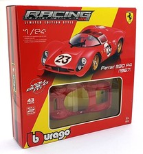 Burago 1/24 Scale Diecast Metal Kit 18-26584 - 1967 Ferrari 330 P4 #23 Build Kit