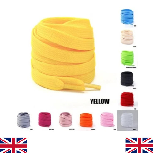 Thick flat fat shoe laces - fat,